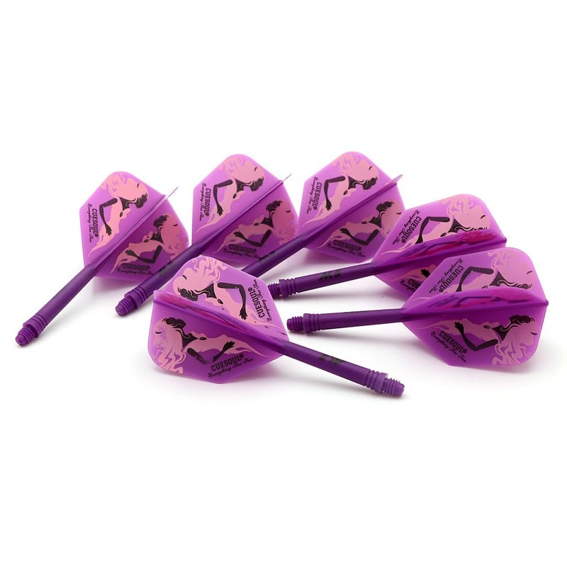 CUESOUL Rust Integrated Dart Shafts and Flights, with Exclusive Pattern