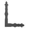 Decorative Black Powder Coated Angle Corner Bracket Door Window Flat