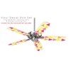 Triangles Warm - Ceiling Fan Skin Kit fits most 42
