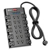 Power Strip, SUPERDANNY Surge Protector with 22 AC Outlets and