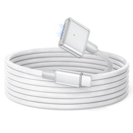 Basesailor USB C to Magnetic 3 Charger Cable 6.6FT/2M,140W USBC Mag 3 Fast Charging Cord for MacBook Air (13" 15" M4 2025,M3 2024,M2 2022 2023),Pro (16" 14" M4 Pro Max,M3 2024,M2 2023,M1 2021),Safe