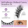 BEYELIAN Self Adhesive Eyelashes No Glue Needed Pre Glued Reusable