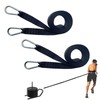 CORECISE Weight Sled Pulling Strap Belt,Sled Trainer Pull Leash of
