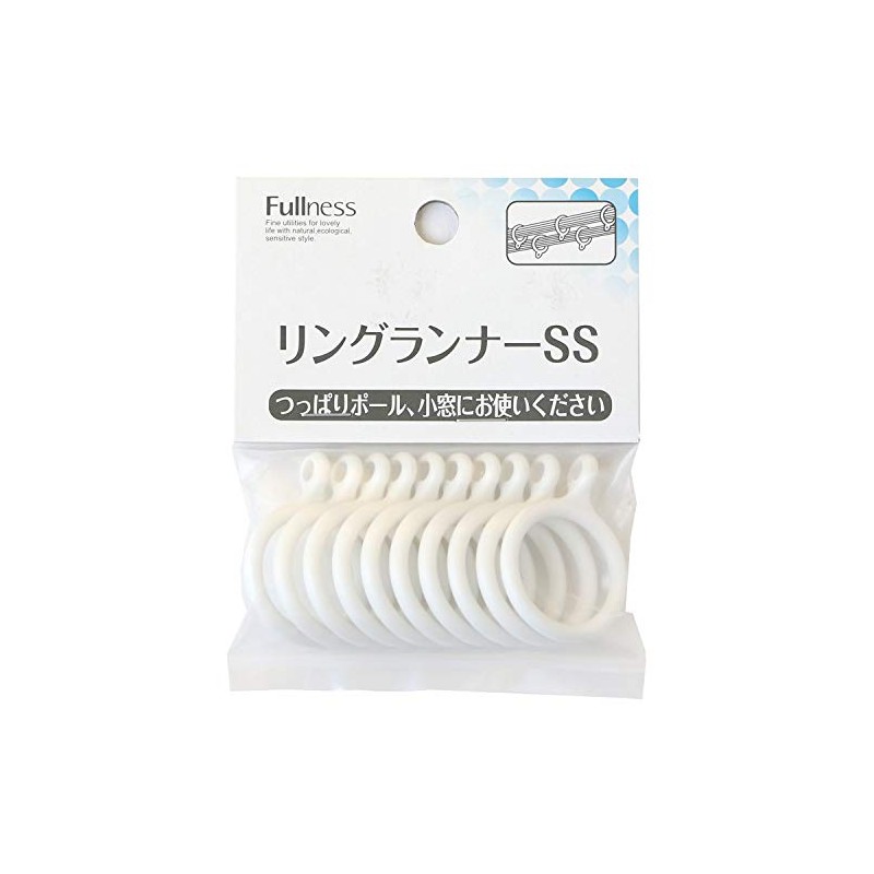 Fullness Curtain Ring Runner SS 10-Piece Set Diameter Approx. 1.06