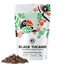 Black Tucano Specialty Coffee - Brazilian Whole Bean Medium Roast Coffee - Single Origin Whole Bean Coffee - 8.8 Ounces 250 Gr