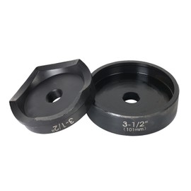 ZUVER 3-1/2" (101mm) Conduit Punch and Die Black Oxide Finish, Work with KO Tools Hydraulic Knockout Driver 3/4"-16UN Thread