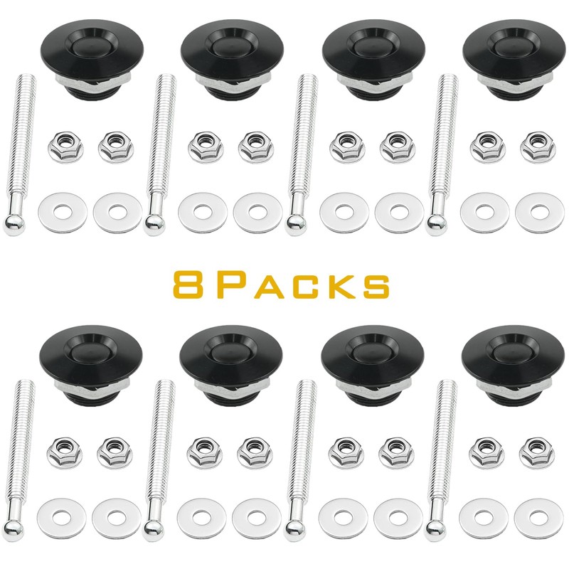 GETIROTE Quick Release Bumper Hood Pins Universal Quick Release Latch