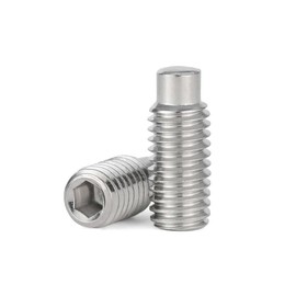 Junter 20pcs M6 x 12mm A2 Stainless Steel Hexagon Socket Set Screws with Dog Point Metric DIN915