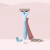 FFS Beauty Women’s Razor Kit - Premium Bubblegum Handle, 2