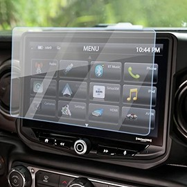 BJSIA HD Screen Protector Tempered Glass Screen Protector Compatible with 18-22 Jeep Wrangler JL Uconnect 8.4" Center Control Touch Screen Protector Car Navigation Screen Protector Car Accessories.