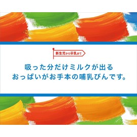 Tutu Baby Easy Drinking Bottle, Wide Mouth Type, PPSU, 5.3 fl oz (160 ml), Hoppe Red, With Nipples That Do Not Need To Change Sizes