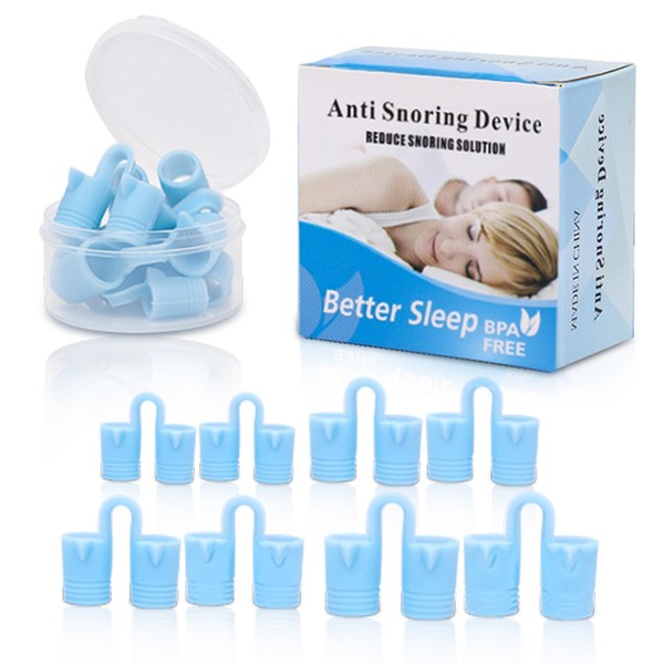CINWAUVO Anti Snoring Nose Vent 8 Nasal Cones Nasal Dilator