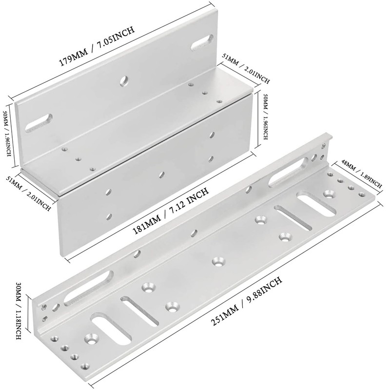 Electric Magnetic Lock with Z and L Bracket 280KG 600LBS