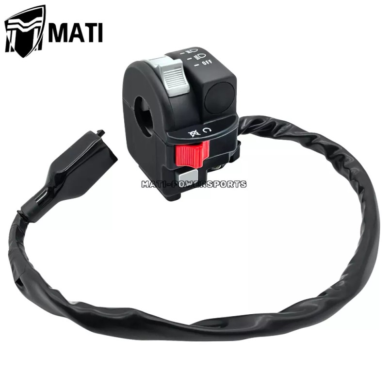MATI Left Handlebar Switch Start Stop Headlight Assy for Kawasaki
