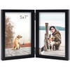 5x7 Double Picture Frame Wooden Hinged Photo Frame Definition Glass