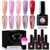 LimeGirl 9D Rainbow Cat Eye Gel Nail Polish, with 5