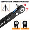 MULWARK 20-Piece Right Angle Screwdriver Set, 1/4" Mini Ratchet with