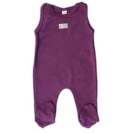 Lilano, Merino Romper with Foot, 70% Wool (kbT), 30% Silk, 210 g/m², berry