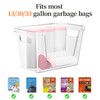 Delamu Acrylic Trash Bag Holder, 2 Pack Stackable Garbage Holder