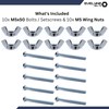 M5 Wing Nut & Bolt 10 Pack (M5 x 50mm