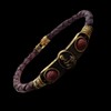 HG TECHNO SERVICES Handmade Shree Krishna Bracelet Men's Golden Religious