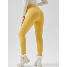 JK SUE JONES Women Winter Warm Thick Leggings Fleece Lined Jeggings Jeans Stretchy Soft Thermal Sherpa Pants Cashmere High Waist Tights