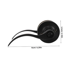 COHEALI Stylish Privacy Door Handle with Reversible Entry Lever for Right Left Side Durable Wave Design for Office and Home Use
