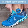 Leazy Round Elastic Laces For Hooking On, Rubber Shoelaces Without