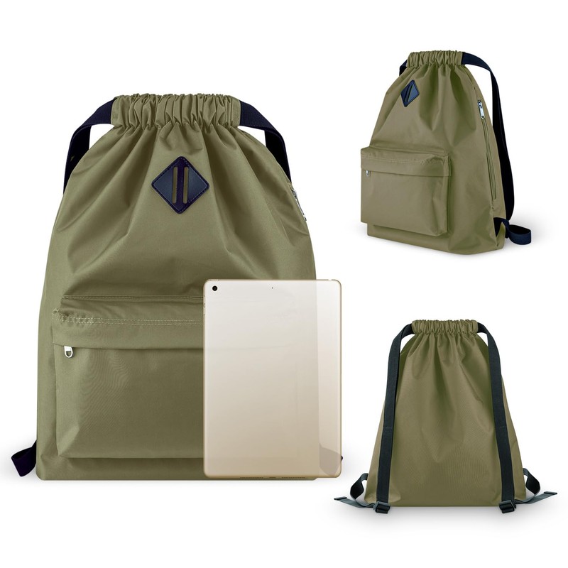 Vorspack Drawstring Backpack Water Resistant String Bag Sports Gym Sack