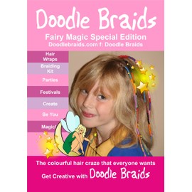 Fairy hair wrapping kit, girls’ hair accessories and styling, hair salon kit, hair styling gifts for girls, festival and party hair for women. Hair wrapping made easy DIY kit. 10 hair wrap set