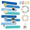 Vuzvuv 8 pcs Bulletin Board Bar Strips with 50 Pushpins