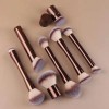 Set 7 Brochas Maquillaje Profesional Alto Nivel Color