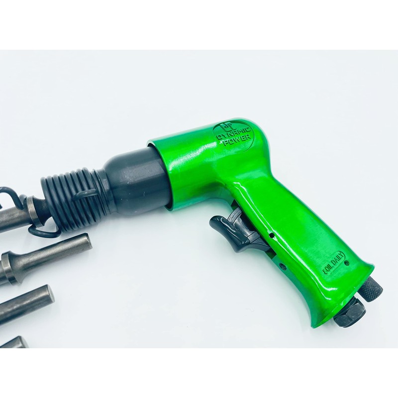 DYNAMIC POWER Short Barrel Air Hammer Kit with 4-Chisels, Alloyed