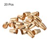 uxcell 20Pcs Metal Bell Stopper, 5mm Conical Cord Ends Lock