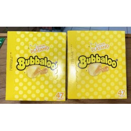 Bubbaloo 2-Pk Bubbaloo Chicle Platano  Gum Bubbaloo Banana Flavor 238.7g