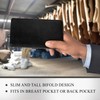 Mens Long Bifold Checkbook Cover Wallet Multi Card Pocket Holder