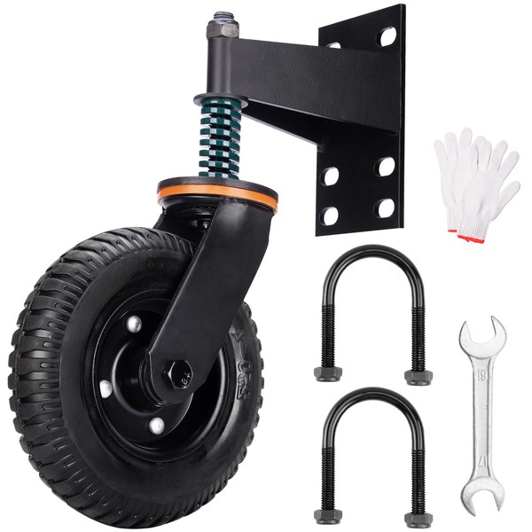 Tomorotec Heavy-Duty 8-Inch 360° Rotation Gate Wheel with Shock Absorption