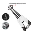 LEONTOOL Snap Ring Pliers for Axles, Straight Long, Nail Tip