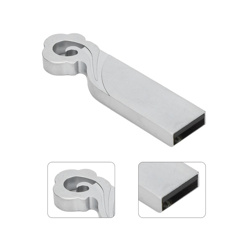USB Flash Drive 16GB/32G/64G/128G Thumb Metal 2.0 Portable Waterproof Metal