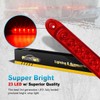 Partsam 2PCS 17 inch Red LED Trailer Light Bar 23