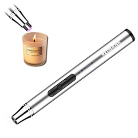 REDBANK Electric Candle Lighter USB Plasma Lighters, ARC Lighters Electric Lighters Rechargeable Windproof Lighters Long for Candle Lighter & Grill Lighter (Noble Silver)