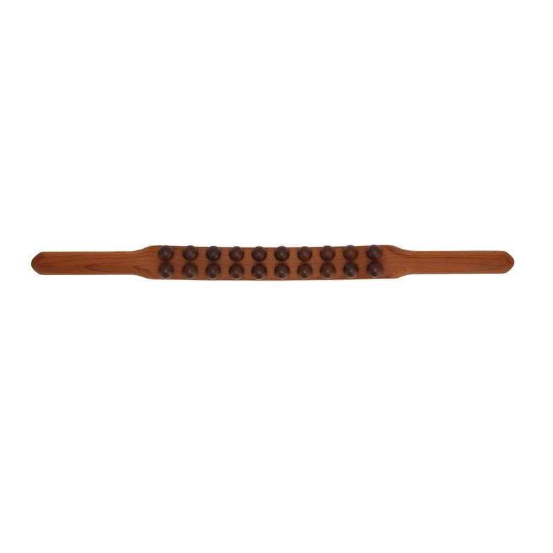20 Bead Wood Massage Stick Full Body Universal Ergonomic Scraping