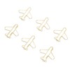 100Pcs Airplane Shaped Paper Clips Metal Lightweight Multipurpose Cute Shaped