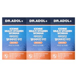 Dr. Adol 3 boxes Iodine multivitamin for women, 60 tablets / 닥터아돌3박스 아이오딘 멀티비타민 우먼, 60정