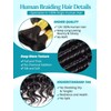 Human Braiding Hair for Boho Braids 100g 3 Bundles/Pack 16