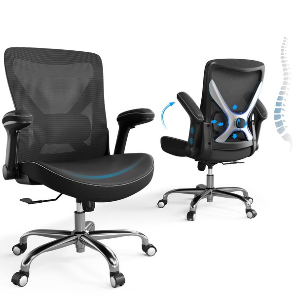 Ergalithic Ergonomic Office Chair-Computer PU Leather X-Shaped Desk Chair-Gaming Chair