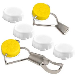 FACKELMANN 49571 Clip and Bottle Cap Closure Set, Plastic