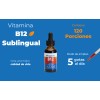 Paquete Botellas Vitamina B12 Líquida Sublingual Bioganic Vegana Azucar Gluten