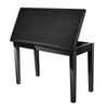 Neewer® Wooden Duet Piano Bench with Padded Leather Cushion for