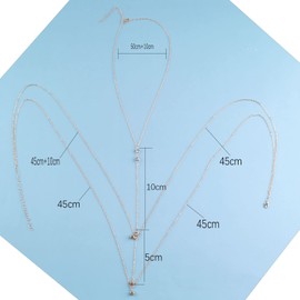 TseenYi Boho Crystal Body Chain Gold Chest Chain Necklace Cz Tassel Layered Body Chain Rhinestone Bikini Chain Party Nightclub Bra Chain Summer Beach Body Jewelry for Women and Girls Gifts